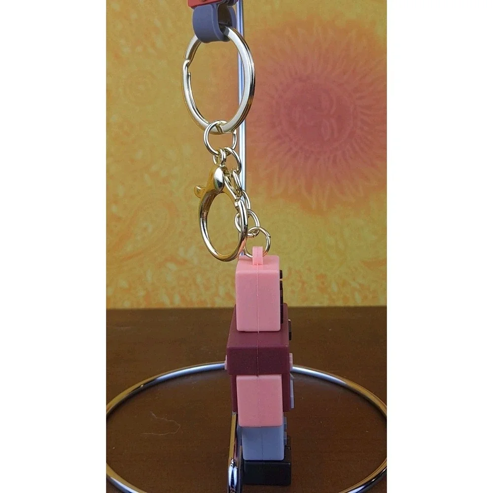 Minecraft Technoblade‎ Style 3D PVC Keychain Backpack Wristlet